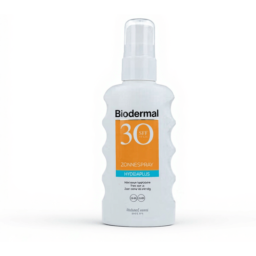 Biodermal Zonnespray SPF 30, 175 ml - Zonnebrand Hydraplus met UVA/UVB, Intensieve hydratatie, Trekt snel in, Zeer water resistant