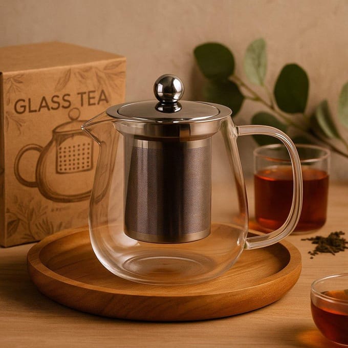 Glazen Theepot - Klassiek Model - 550ml