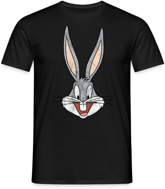Looney Tunes Bugs Bunny Distressed T-Shirt Heren