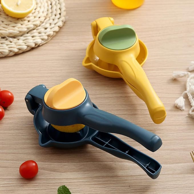 Citroenpers Hand Held Juicer Lemon Lime Squeezer Handleiding Oranje Citruspers Juicer Squeeze Keuken Handleiding Juicers