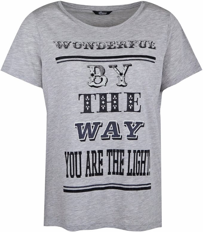 Princess goes Hollywood • grijs t-shirt wonderful • maat 36