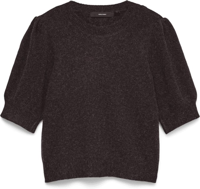 Vero Moda Trui Vmdoffy 2/4 O-neck Pullover Ga Noos 10278313 Windsor Wine/black Melange Dames Maat - XS