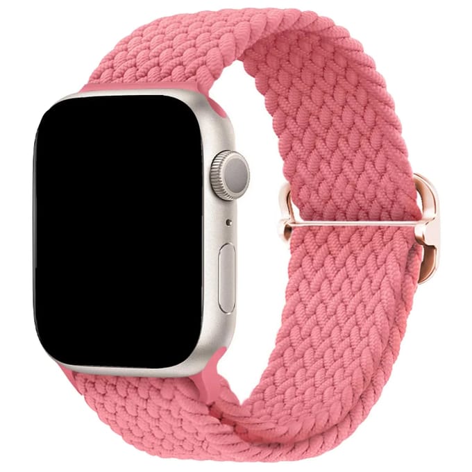 2+1 | Apple Watch Bandje Weavy - Nylon - Roze