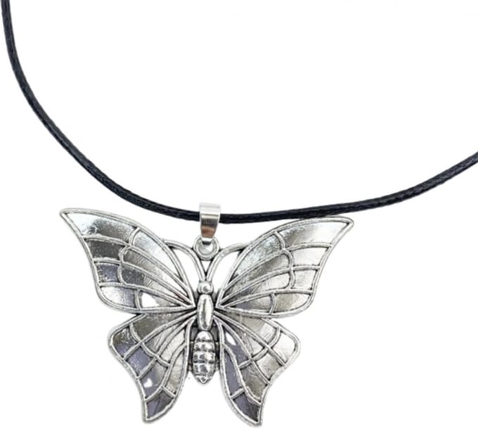 Ketting zilverkleur vlinder verstelbaar - Charme Bijoux
