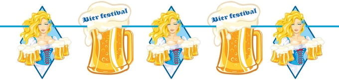 Folat - Oktober bier festival bierpullen slinger - 10 meter