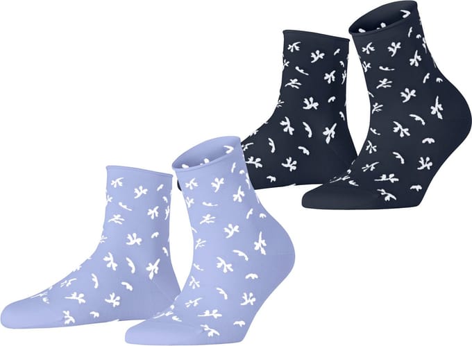 Esprit Twig 2-Pack gedessineerd katoen multipack sokken dames veelkleurig - maat 35-38