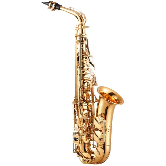 Goudmessing Alt Saxofoon Eb E Plat Sax Beginnerskit met Koffer Mondstuk
