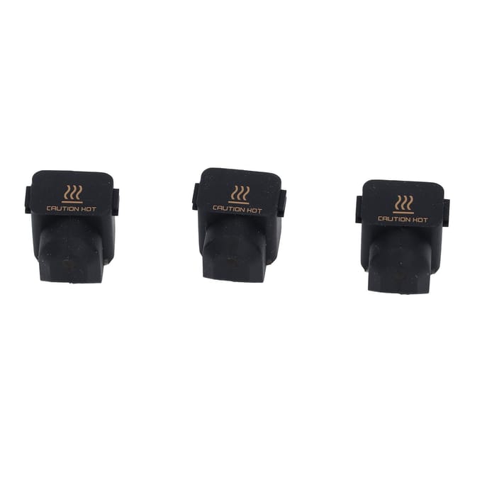 3 stuks siliconen sokken voor BambuLab A1 Mini hittebestendige 3D-printer hot-end afdekking nozzle isolatie black