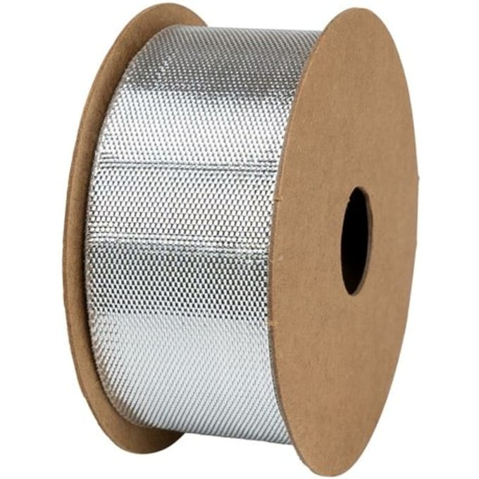 Stewo satijnen cadeaulint, formaat 25 mm. x 4 m., kleur zilver