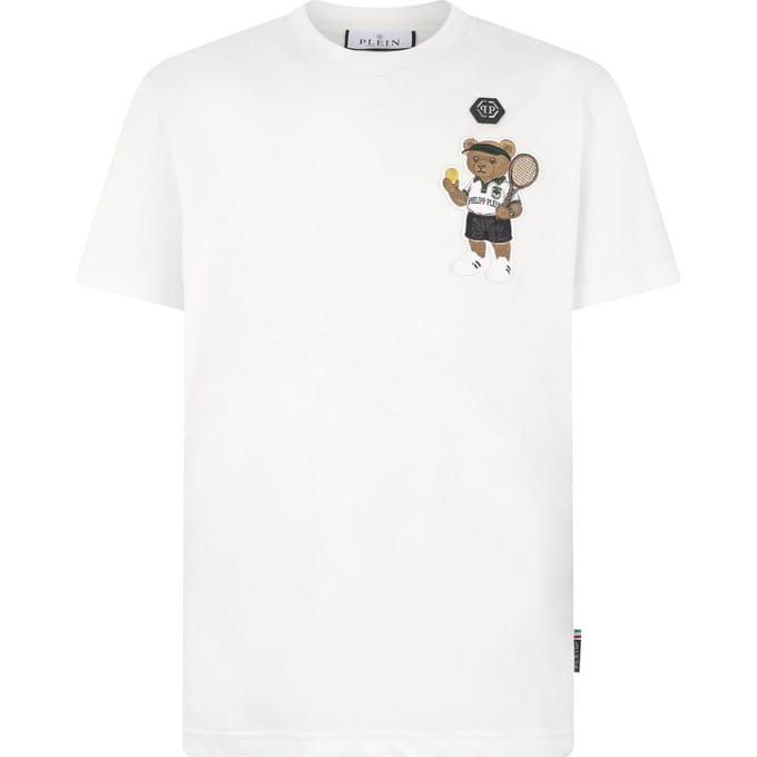 Round Neck T-Shirt Teddy Tennis Patch