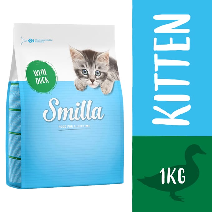 Smilla Kitten met Eend Kattenvoer - 1 kg