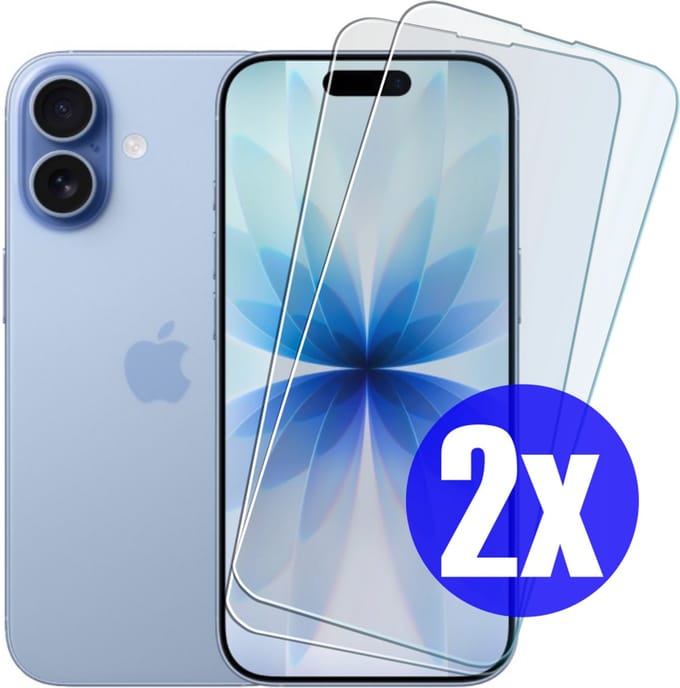 Screenprotector geschikt voor iPhone 17 - Gehard Glas - Tempered Glass Armor Screen Cover - 2 Stuks