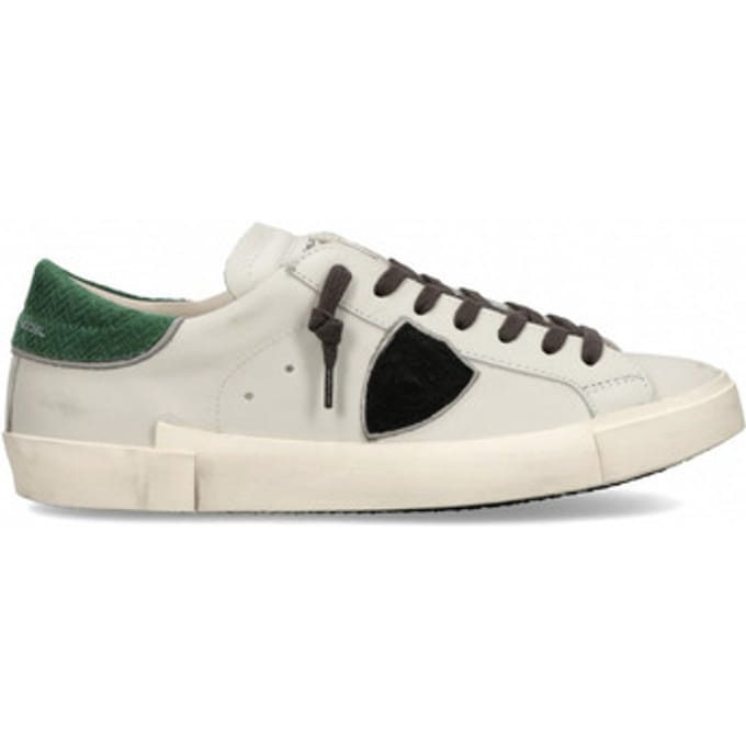 Korte Broek Philippe Model PRLU VD07 PRSX LOW MAN-VEAU DAIM BLANC VERT