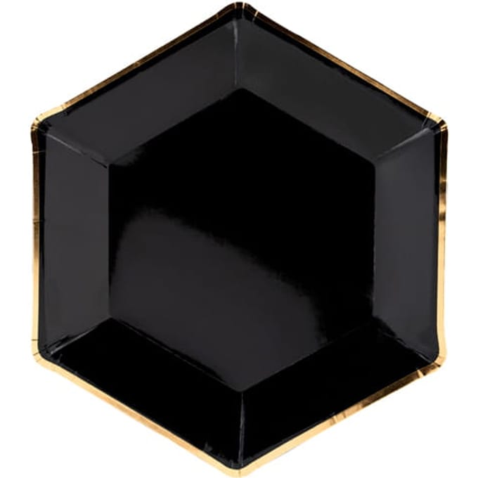 Bordjes Zwart Chic (6st)