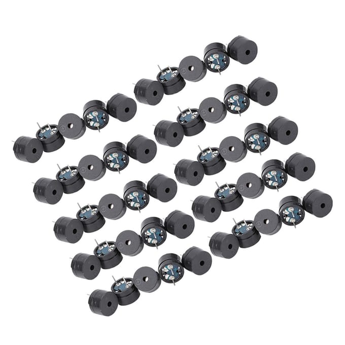 50 Stuks Passieve Buzzer Elektromagnetisch Type 16ohm AC 2KHz 3V 5V 9V 12V Buzzer zwart