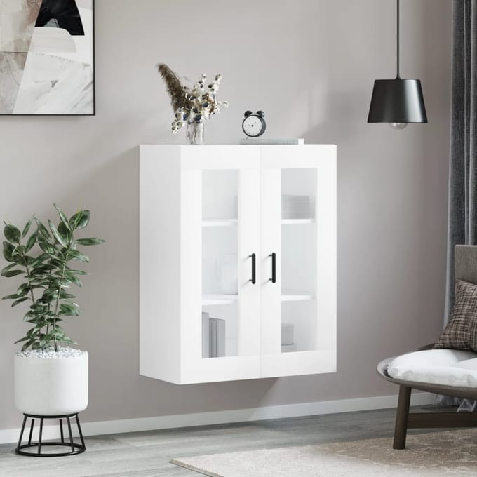 vidaXL - Wandkast - 69,5x34x90 - cm - wit