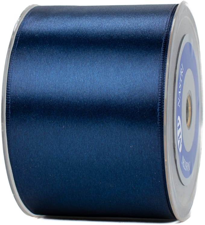 Breed openingslint van 7 cm x 25 meter blauw - lint voor opening