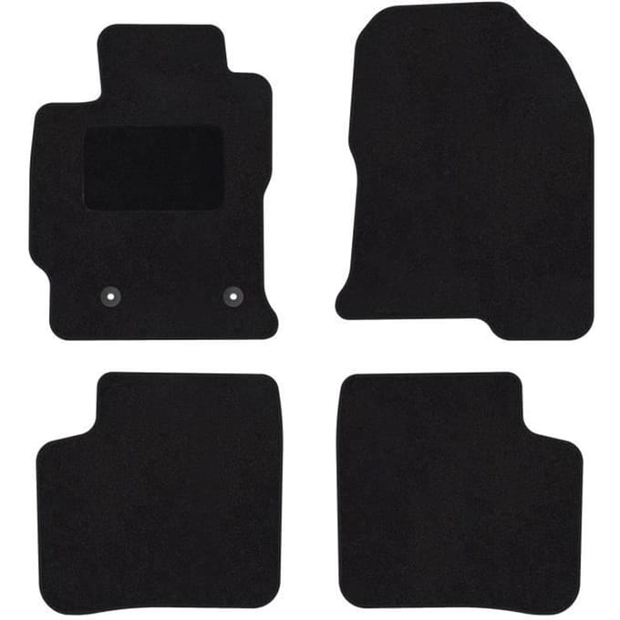 Vloermatten - Mini Cooper - Op maat - Zwart velours - 2 stuks - Antislip en waterdicht