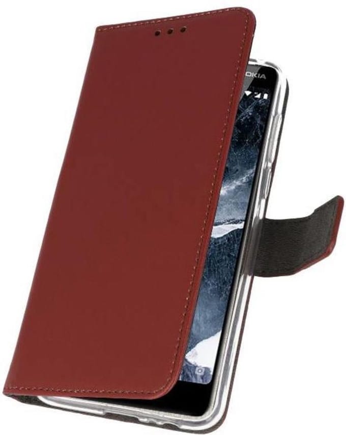 Bestcases Pasjeshouder Telefoonhoesje Nokia 5.1 - Bruin