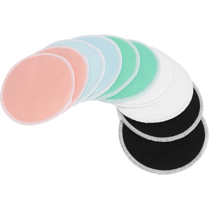 10pcs Coussinets d'Allaitement Super Doux Lavables Coussinets d'Allaitement Coussinets de Soutien-Gorge de Maternité blanc