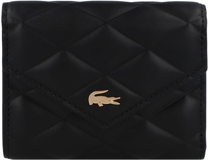 LACOSTE portemonnee Compact Wallet Noir zwart