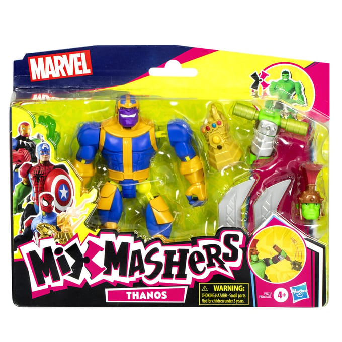 Hasbro Avengers actiefiguur MixMashers deluxe Thanos Marvel speelgoed.