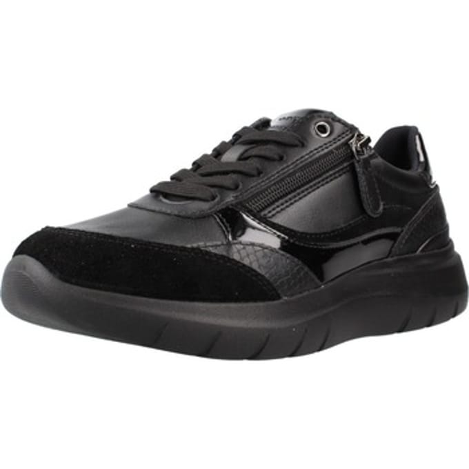 Geox Plummery Schoenen Zonder Veters Zwart EU 36 Vrouw