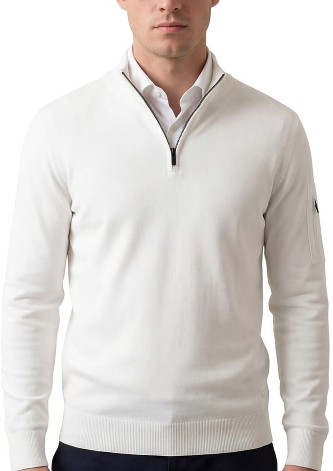 Born with Appetite race trui half zip wit
