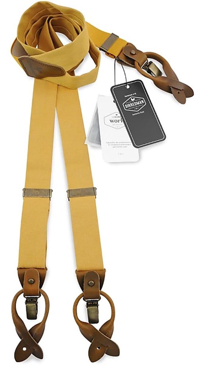 Sir Redman - Bretels - WORK bretels denim oker - okergeel