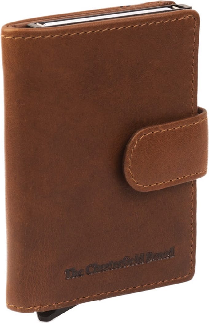 Chesterfield Leren Portemonnee pasjeshouder Figuretta Cognac Loughton
