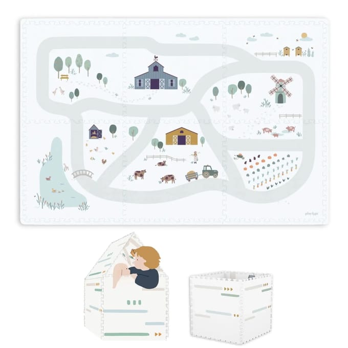 Tapis de jeu puzzel en huisje Play&Go Farm