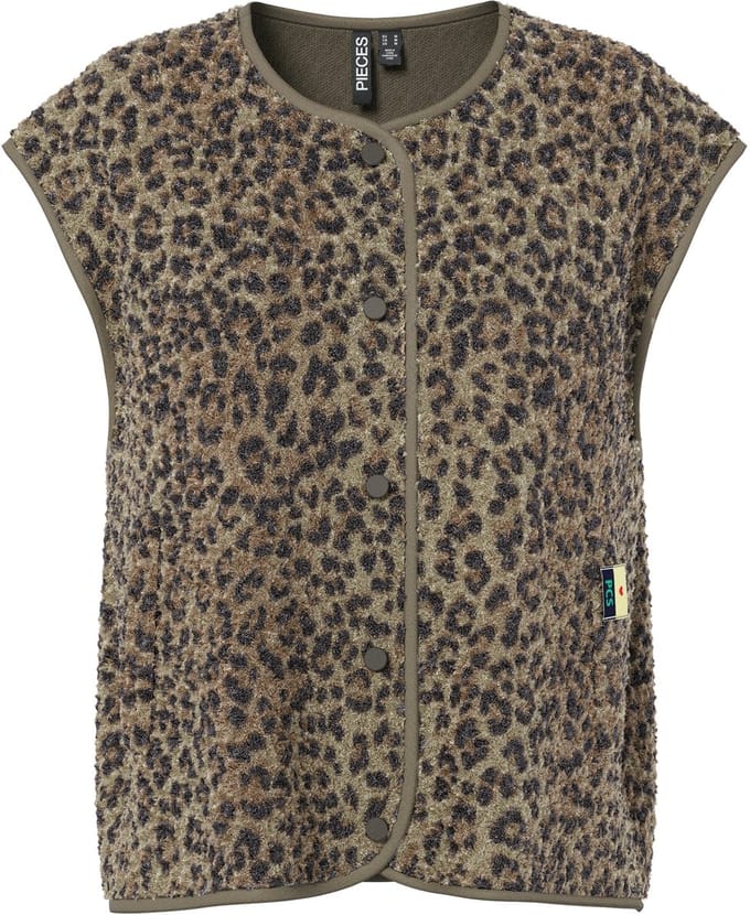 PIECES - PCKATTY TEDDY VEST NOOS BC - Dames - Gewatteerde jassen