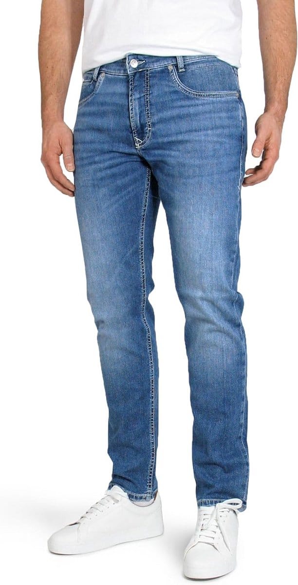 Heren Slim Fit Jeans Pijpmodel Comfortabele Stretch