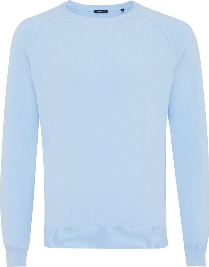 TRESANTI | CUZIA I Basic raglan trui | Sky Blauw | Size M