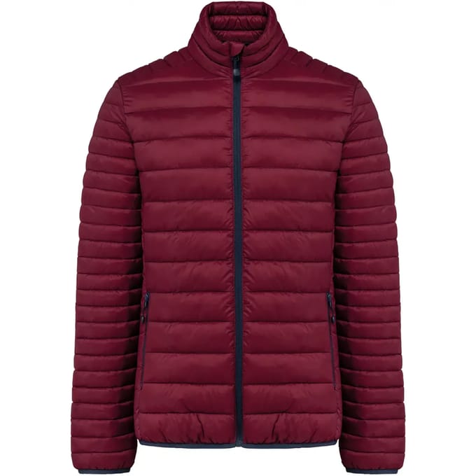 Kariban Men's lightweight padded jacket K6120 - Wine - 4XL