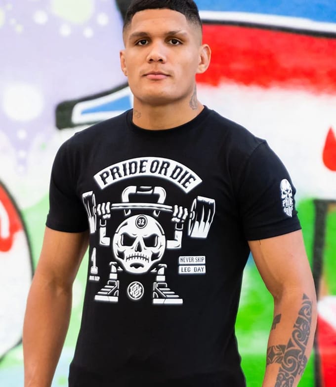 PRiDEorDie T-Shirt Work Out or Die Zwart - S
