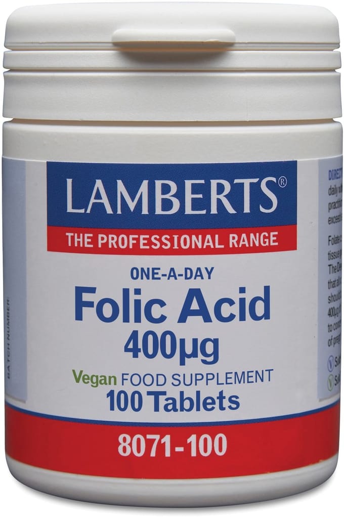 Lamberts Foliumzuur 400mcg - 100 Tabletten