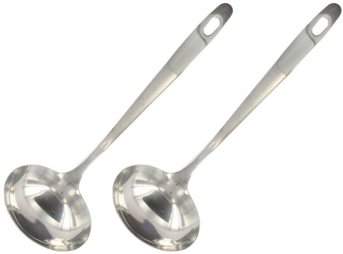 Set van 2 RVS Keukenlepels 28 cm Fackelmann Oxford