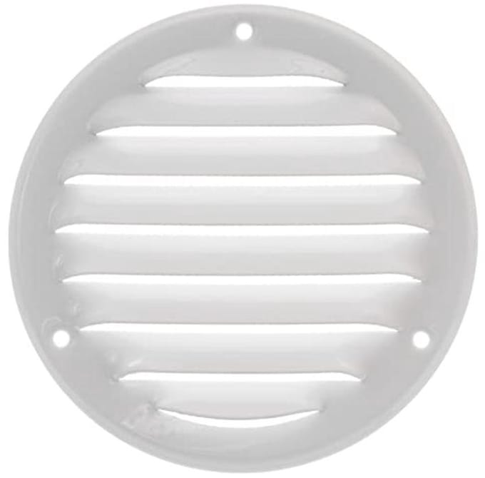 Rond Ventilatierooster Ø 100 mm met Insectenbescherming – Metaal en Weerbestendig