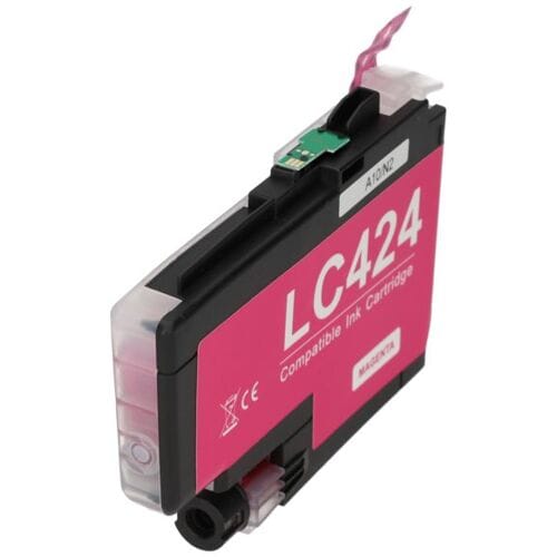 PrintAbout Inktcartridge LC-424M Magenta geschikt voor Brother