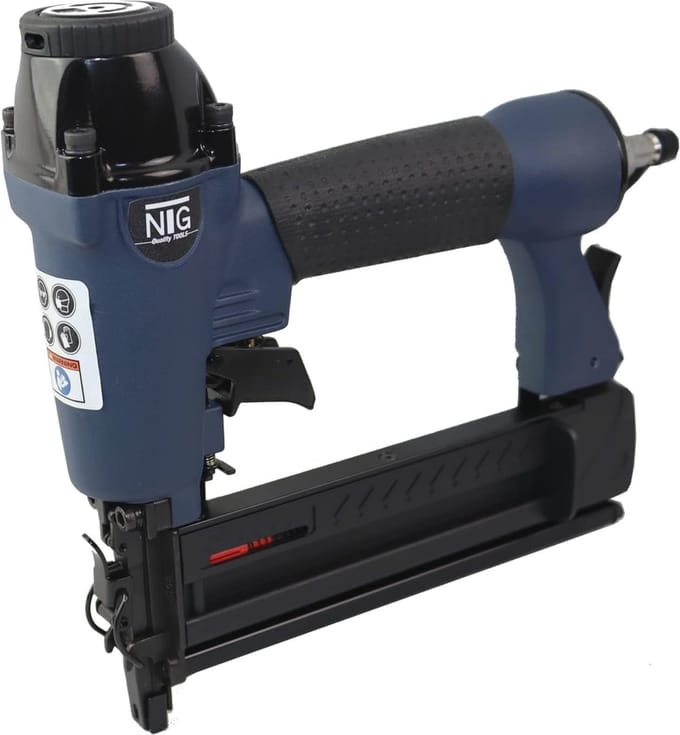 Pneumatische Nietmachine en Nagelmachine 2-in-1 met Accessoires