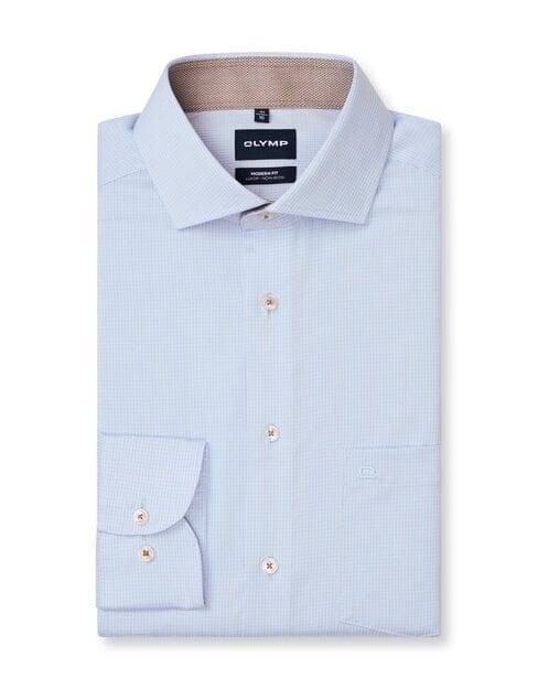 OLYMP Luxor Overhemd, Modern Fit, Royal Kent, Bleu