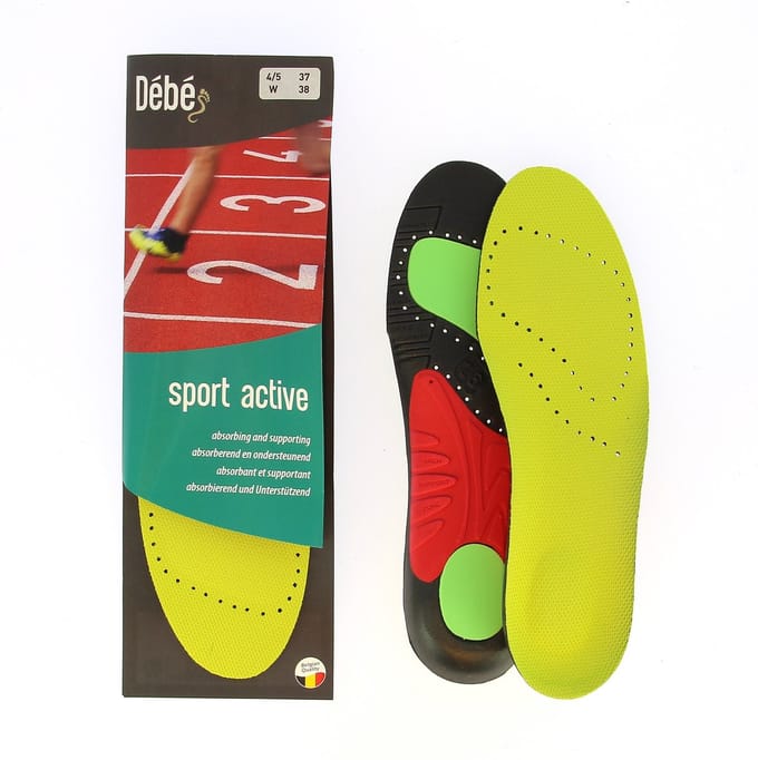 DEBE Sport active - Schokabsorberende en spanning verminderende inlegzool - 41-42