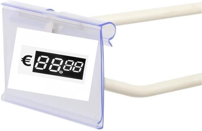 Prijskaarthouders 30 stuks / label houder / clear prijs display / reclame - promotie display prijs houder / etiket display.