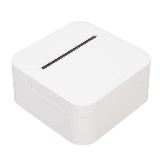 Mini Thermische Stickerprinter Bluetooth Draagbaar Zakformaat voor Label Journal Memo Notities Foto Studie white