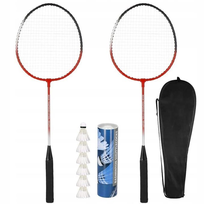 Springos Badminton Set - 2 persoons - Professioneel - Inclusief Badmintonrackets, Shuttles & Draagtas