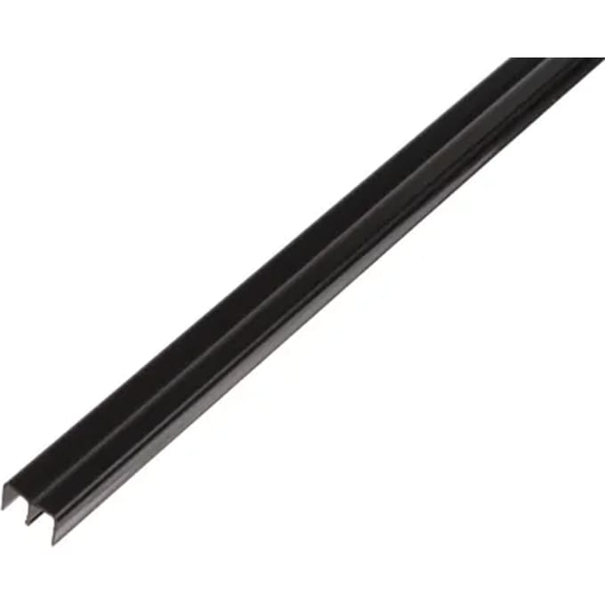 Alberts U-profiel - Pvc Zwart - 10x16x1mm 2m