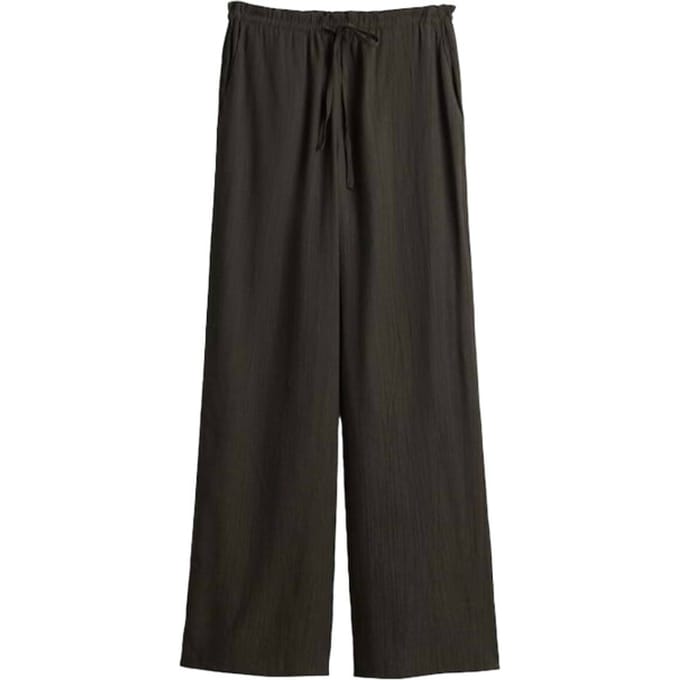 wide fit stoffen broek van viscosemix model 'Marou'