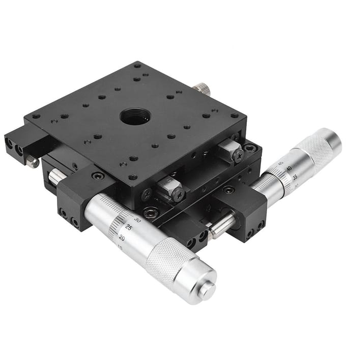 XY Micrometer Manual FinE tuning Cross Roller Precision Linear Stages 80*80*40mm