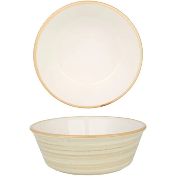 Bonna Kommetje - Aura Terrain - Porselein - 12 cm (290cc) - set van 6